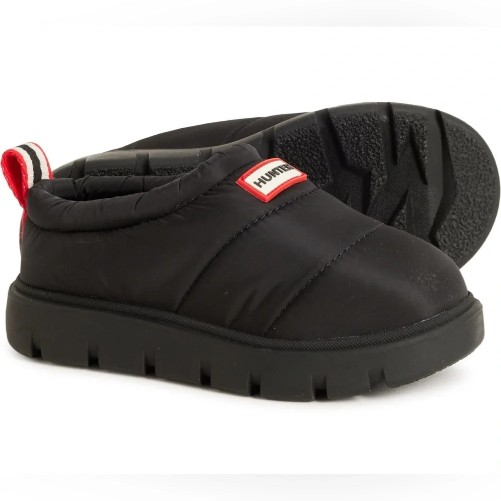 Hunter Black kid’s clog Slip-On Shoes